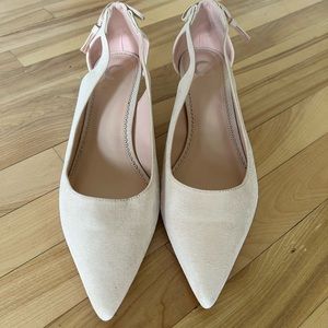Soft Pink Suede Heels Women’s 12